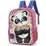 Imagem de Mochila Costa Infantil Escolar Menina Panda Up4you Rosa