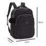 Imagem de Mochila Costa Juvenil Feminino Clinkle Up4you Preto Chaveiro