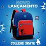 Imagem de Mochila Costas Bolsa Escolar College Skate Infantil ul 16L