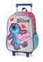 Imagem de Mochila Costas Escolar com Rodinhas Disney Stitch Licenciada