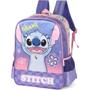 Imagem de Mochila Costas Escolar Infantil Ohana Stitch Roxo Luxcel