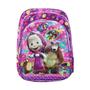 Imagem de Mochila Costas Escolar Masha E Urso Infantil Garota - Roxa