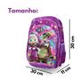 Imagem de Mochila Costas Escolar Masha E Urso Infantil Garota - Roxa