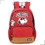 Imagem de Mochila Costas Escolar Passeio Grande Infantil Juvenil Menino Menina Unissex Snoopy Luxcel Oficial