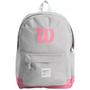 Imagem de Mochila Costas Feminina Esportiva Tenis Wilson Cinza Rosa