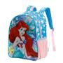 Imagem de Mochila Costas G Pequena Sereia Ariel Princesas 11482