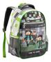 Imagem de Mochila Costas Grande Escolar Infantil Menino Gamer Minecraft Creeper Denlex