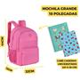 Imagem de Mochila Costas Juvenil Escolar Faculdade Feminina Reforçada