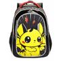 Imagem de Mochila Costas Menino Infantil Pikachu Pokémon Black Denlex