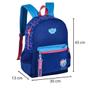 Imagem de Mochila Costas Stitch Escolar Infantil Tsum Azul Florido Clio