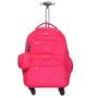 Imagem de Mochila Creased Mala de Rodas Nylon Feminina Rosa Pink BPT30184 Wincy Rocie