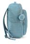 Imagem de Mochila Crinkle Escolar Notebook Juvenil Azul Com Pom Pom