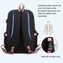 Imagem de Mochila CUSALBOY Fashion Trend Anime Cosplay com USB preta