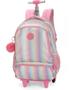 Imagem de Mochila da Barbie com Rodinhas Rosa Glow Arco-Íris - Luxcel