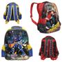 Imagem de Mochila De Alças Escolar Masculina Monster Hero Infantil