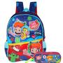 Imagem de Mochila De Alças Gato Galáctico Com Estojo Infantil Duplo