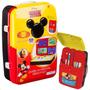 Imagem de Mochila De Atividades Infantil Mickey 2 em 1 Vermelho e Preto com Canetinhas e Acessórios Multikids BR1587