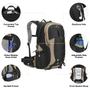 Imagem de Mochila de Caminhada Maelstrom 40L Impermeável com Capa de Chuva - Cáqui