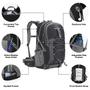 Imagem de Mochila de Caminhada Maelstrom 40L Impermeável com Capa de Chuva