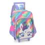 Imagem de Mochila De Carrinho Com Alca Up4you Unicornio Lilas