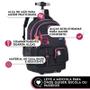 Imagem de Mochila de Carrinho Escolar Infantil Meninas Luluca