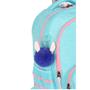 Imagem de Mochila De Carrinho Escolar Infantil Stitch Turquesa C Rodinha 360