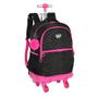 Imagem de Mochila De Carrinho Escolar Infantil Up4you Preto Rodinha 360