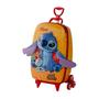 Imagem de Mochila De Carrinho Stitch Tropical Infantil 3D Impermeável