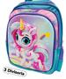 Imagem de Mochila De Costa 41CM 3D Unicornio/Dinossauro/Sereia/Carro Racing Fast/Princess/Foguete/Astronauta