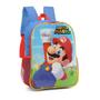 Imagem de Mochila de costa escolar super mario