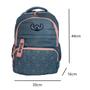 Imagem de Mochila de Costa Infantil Stitch Escolar Azul Disney Menina