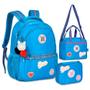 Imagem de Mochila de Costa + Lancheira + Estojo RB School Girls Azul