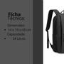 Imagem de Mochila De Costa Linha Executiva Preta Clio Style 17 5