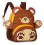 Imagem de Mochila de Costas 32cm Infantil Leão Urso Panda Pets Clio CP2646D