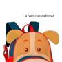 Imagem de Mochila De Costas Cachorro Vermelho/Azul Infantil Pets Oficial Dog - Super Resistente - Clio