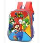 Imagem de Mochila De Costas Escolar Infantil Super Mário Bros Luxcel