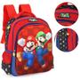 Imagem de Mochila De Costas Escolar Super Mário 64 Nintendo Aveludado