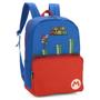 Imagem de Mochila de Costas Escolar Super Mario Bros Masculino Azul