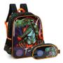 Imagem de Mochila De Costas + Estojo T-Rex Up4You Preto - Luxcel