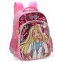 Imagem de Mochila De Costas G Barbie Veterinária Rosa Paetê Com Pet