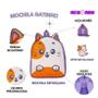 Imagem de Mochila De Costas Gatinho Roxo Roxa Infantil Escolar Meninas