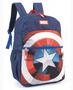 Imagem de Mochila De Costas Juvenil Original Armadura Capitão América Marvel