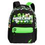 Imagem de Mochila De Costas Minecraft Creeper Game Estojo Duplo Escolar