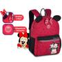 Imagem de Mochila De Costas Minnie Com Orelinhas Bebê Disney  Escolar Passeios Viagens Creche Tsum Tsum