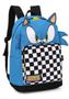 Imagem de Mochila De Costas Sonic Com Orelha ul Escolar G - Luxcel