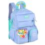 Imagem de Mochila De Costas UP4YOU Bolinhas De Pompom Lilas Luxcel