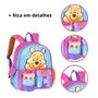 Imagem de Mochila de Costas Ursinho Pooh Winnie Disney Infantil Escolar Passeio/Viagem - Clio