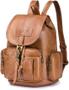 Imagem de Mochila de couro, bolsa de ombro, mochila escolar impermeável, mochila universitária, 90 cm