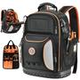 Imagem de Mochila de Ferramentas LOKASS - 75 Bolsos e Presilhas com Cadeado Combinado