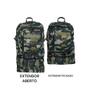 Imagem de Mochila de Lona Camuflada Grande 50L Masculina Reforçada Camping